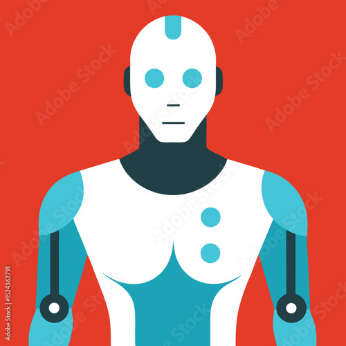Futuristic Robot Illustration