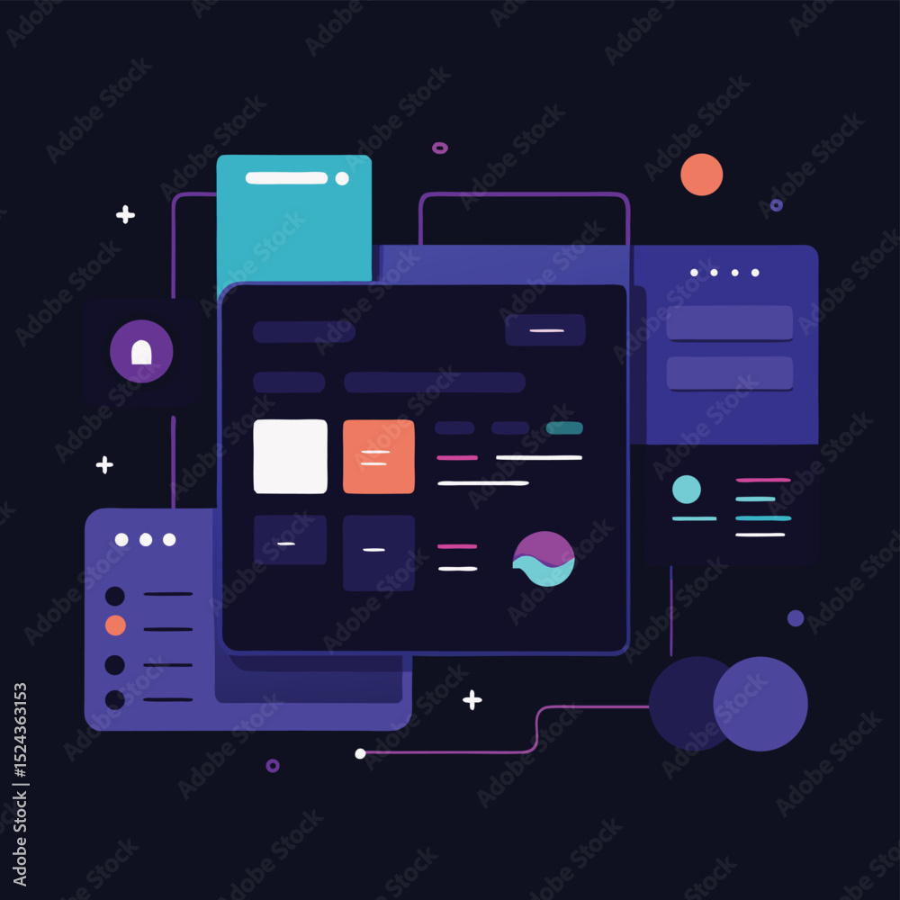 Modern UI Design Interface Elements and Layout Modern UI Design Interface Elements and Layout