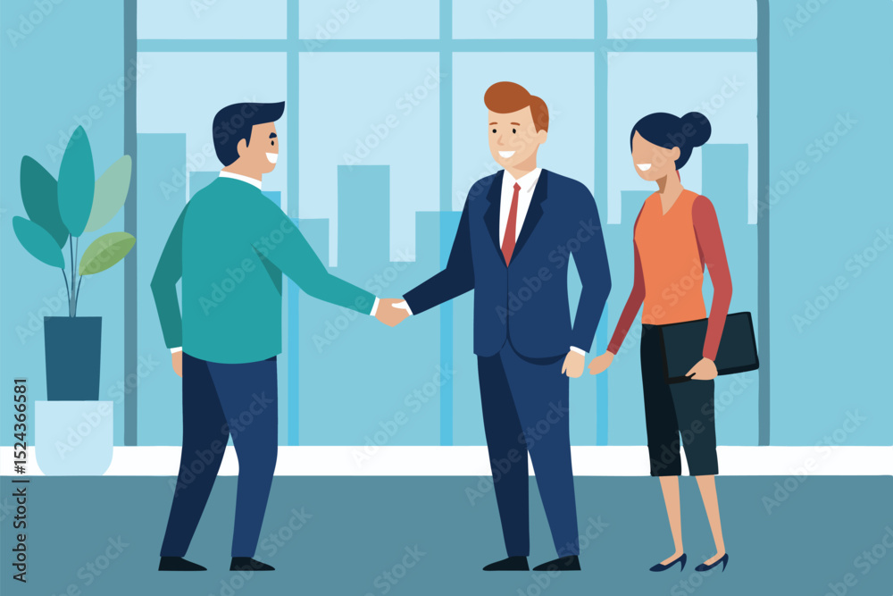Fototapeta premium Successful Business Partnership Handshake