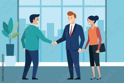 Successful Business Partnership Handshake
