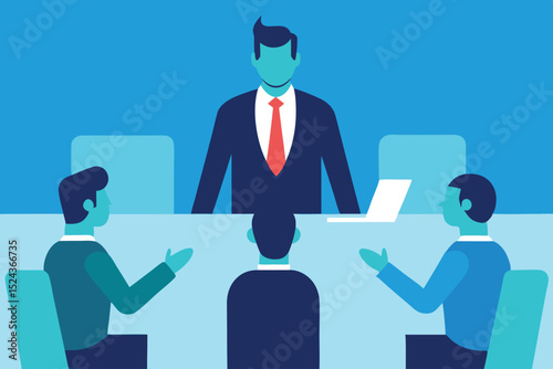 Business Meeting Leadership and Teamwork