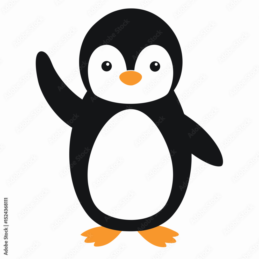 Fototapeta premium penguin on the snow