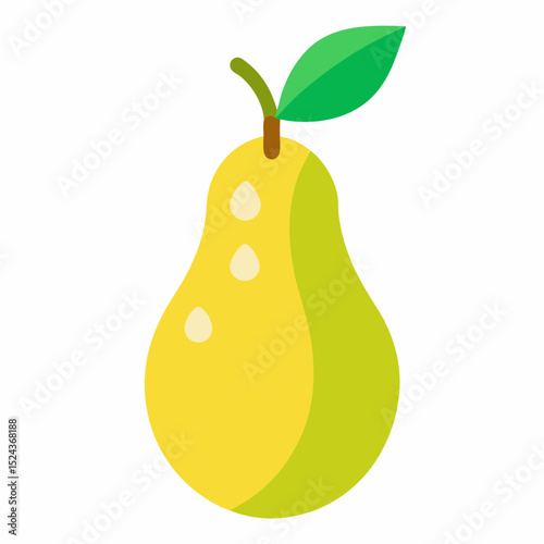 pear with leaves
