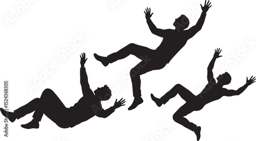 Falling Man icon vector illustration