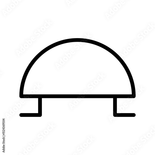 Electrical Component icon. Bell outline icon. Ideal for circuit diagrams, electronics UI, and alarm systems.