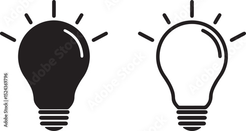 light bulb, bulb, idea, ideas, symbol, vector, illustration, icon, sign, concept, creative, thinking, 