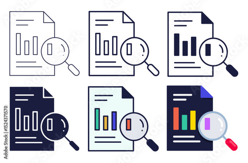 Growth report chart icon