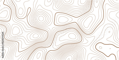 Topographic map background geographic line map with elevation assignments. Modern design with White background with topographic wavy pattern design.Paper texture Imitation of a geographical map shades