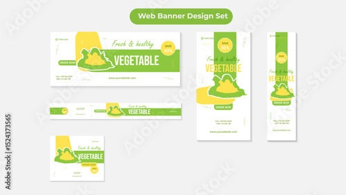 Modern Web Banner Design set  for Digital Marketing or Advertisement.

