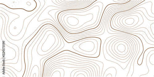 Topographic map background geographic line map with elevation assignments. Modern design with White background with topographic wavy pattern design.Paper texture Imitation of a geographical map shades