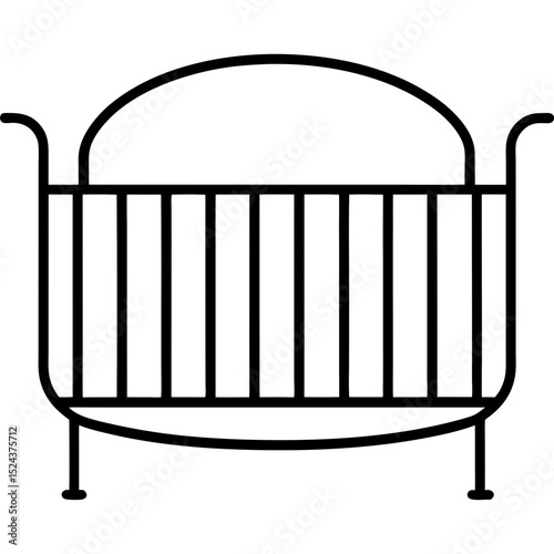 vector illustration of a metal cage