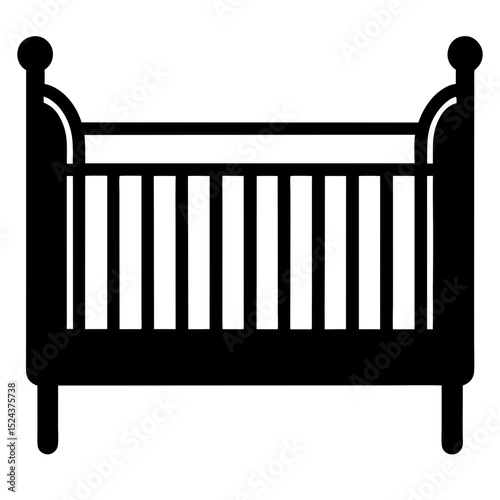 vector illustration of a baby carriage