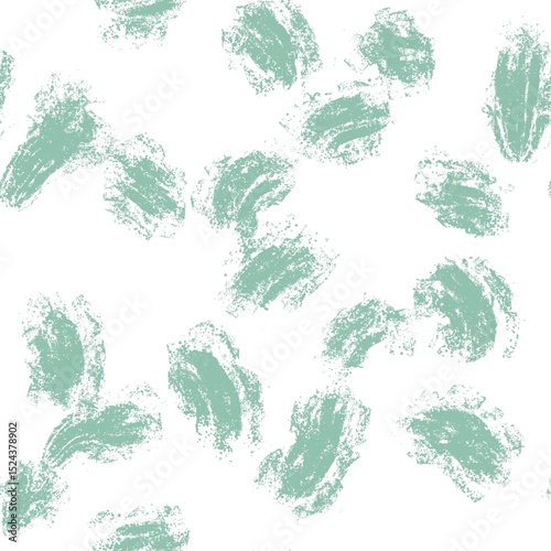 Seamless abstract geometric pattern. Background in green, white. Illustration. Lines, stains. Design for textile fabrics, wrapping paper, background, wallpaper, cover.