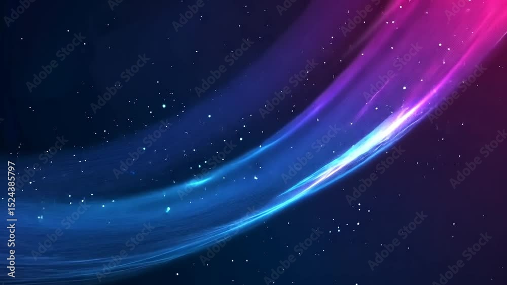 Abstract Neon Cosmic Flow
