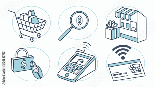 Streamline Your Business Essential E-commerce Icons for Online Stores