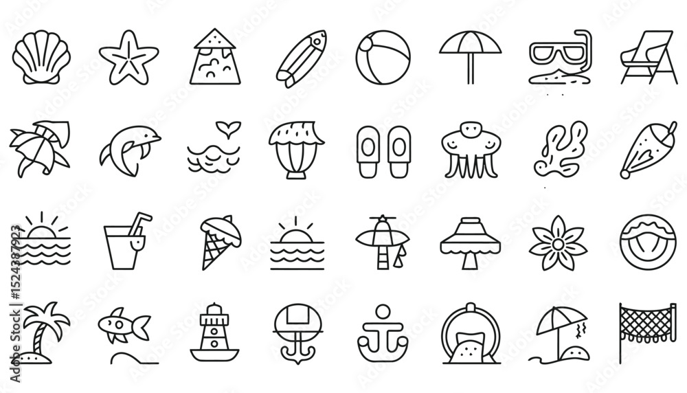 Fototapeta premium Here's a religious icons and symbols vector illustration set, featuring doodle sketches for Christmas and holiday designs like gifts, cakes, and hearts
