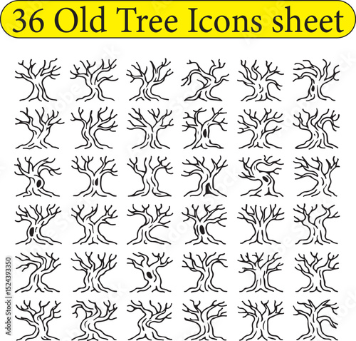 Old Tree icons Sheet