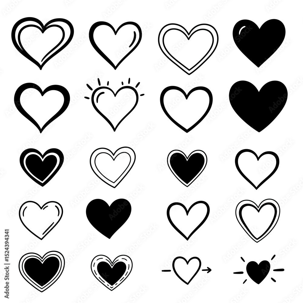 Seamless patterns with black hearts. Seamless background with hearts. Valentine's Day. Gift wrap, print, cloth, cute background for a card. Star sky. Seamless patterns with black hearts. Seamless background with hearts. Valentine's Day. Gift wrap, print, cloth, cute background for a card. Star sky.