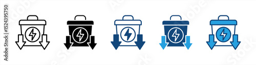Waste Reduction icon sheet multiple style collection