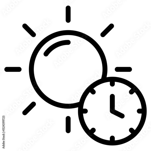 sun time line icon
