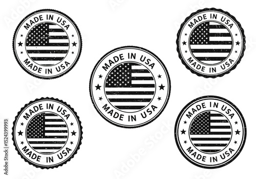 Representations of Symbols Used to Denote American Origin Quality Assurance Symbols and Markings for Products and Services From the United States