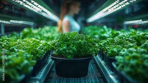 Vertical Farm Lettuce Growing System