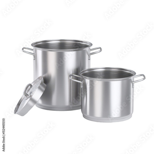 High-quality stainless steel cooking pots with lid, ideal for kitchen use, perfect for boiling, simmering, and steaming various dishes and meals