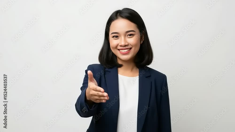 Businesswoman offering handshake Businesswoman offering handshake