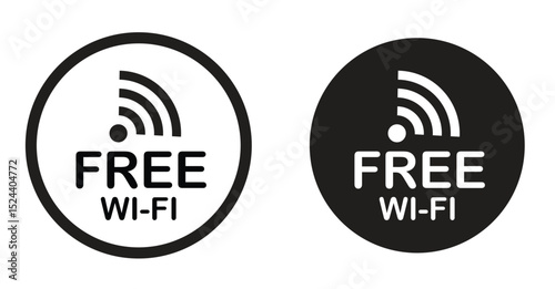 free wifi icon sign vector illustration
