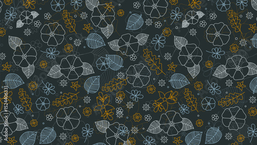 seamless pattern with flowers
