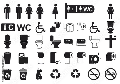 The Most Common Symbols and Signs for Restrooms and Toilets Around the World a Pictorial Representation of Facilities
