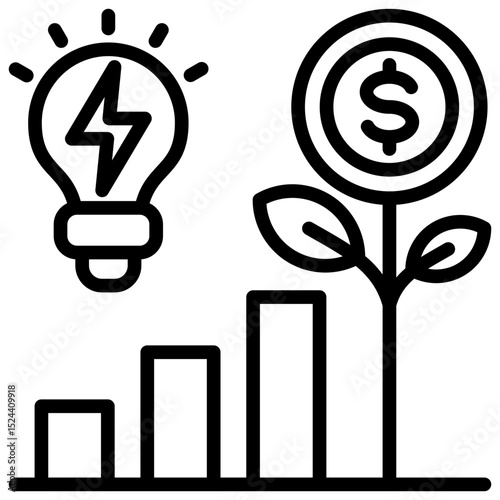 Economic Growth Icon