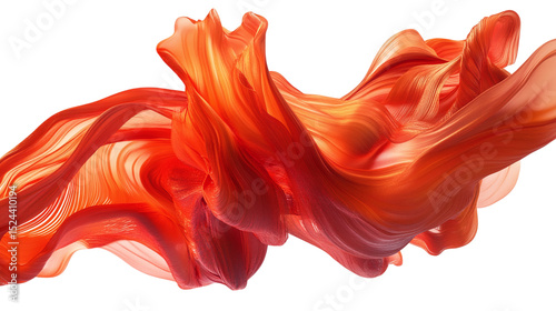 Dynamic abstract composition for digital ads, focused on product marketing. Isolated on white background 