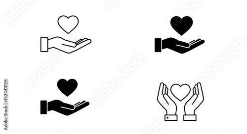 Showing Love and Support Hands Holding Hearts Depicting Kindness Generosity and Warmth for Others in Need to Express Empathy