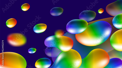 abstract background with circles, Colorful Abstract Circle Background – Minimal Geometric Shapes