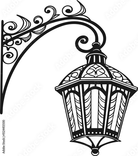 A vintage golden birdcage street lamp with an open door symbolizes freedom from entrapment
