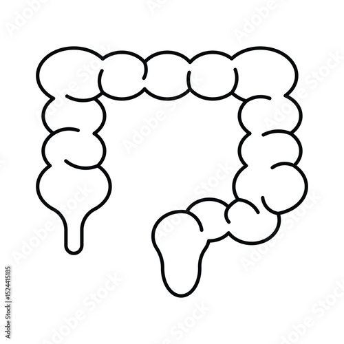 Interstine Human body line editable icons set, illustration in modern thin line style of human anatomy icons. Organs, body parts, skeleton parts, 