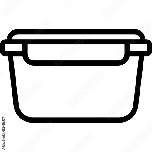 Vector icon of kitchen storage container