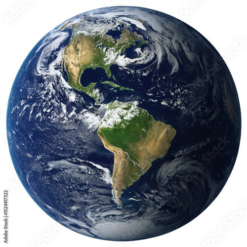 planet earth isolated on transparent background