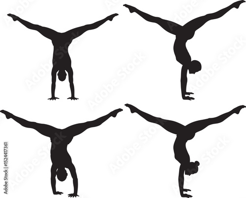 Handstand Person icon vector illustration