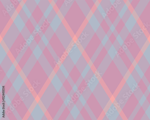 Soft pastel pink and blue diagonal plaid pattern.  Elegant, subtle texture ideal for website backgrounds, textile designs, or feminine branding.  Creates a calming and sophisticated aesthetic.