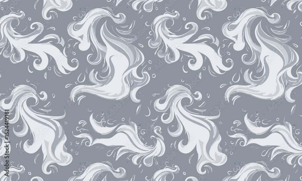 Fototapeta premium Calm Lilac Paint Swirls and Fluid Texture