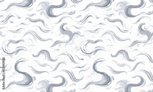 Abstract Flowing Wind Swirls Vector Background