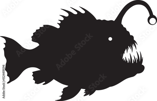 Anglerfish icon vector illustration