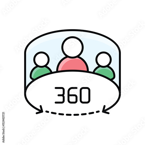 Vr Conference Icon vector