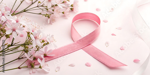 Vector Breast Cancer Awareness Calligraphy Poster Design for october event.