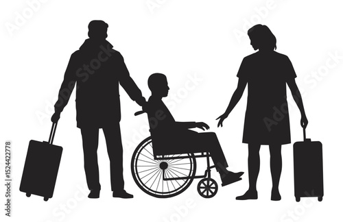 Compassion in Care: Disability Nursing Icon Set

