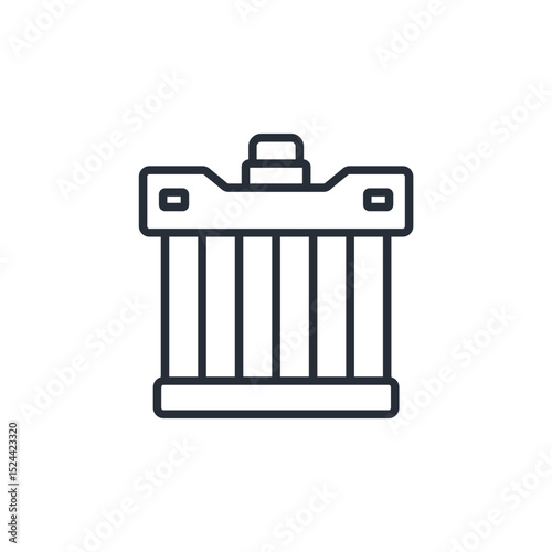 radiator icon collection .design style with background