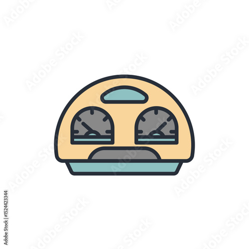 meter icon collection .design style with background