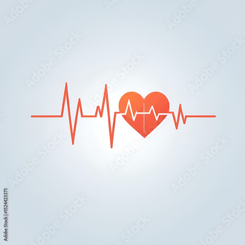 Vector cardiogram,flat design